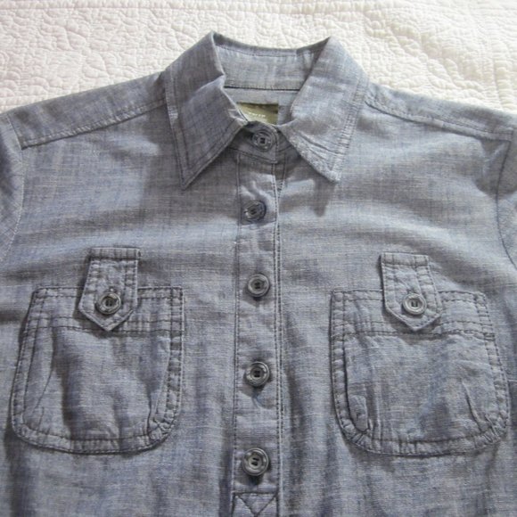 Fei Dress XS Blue Tunic Shirt Belted - Picture 4 of 8